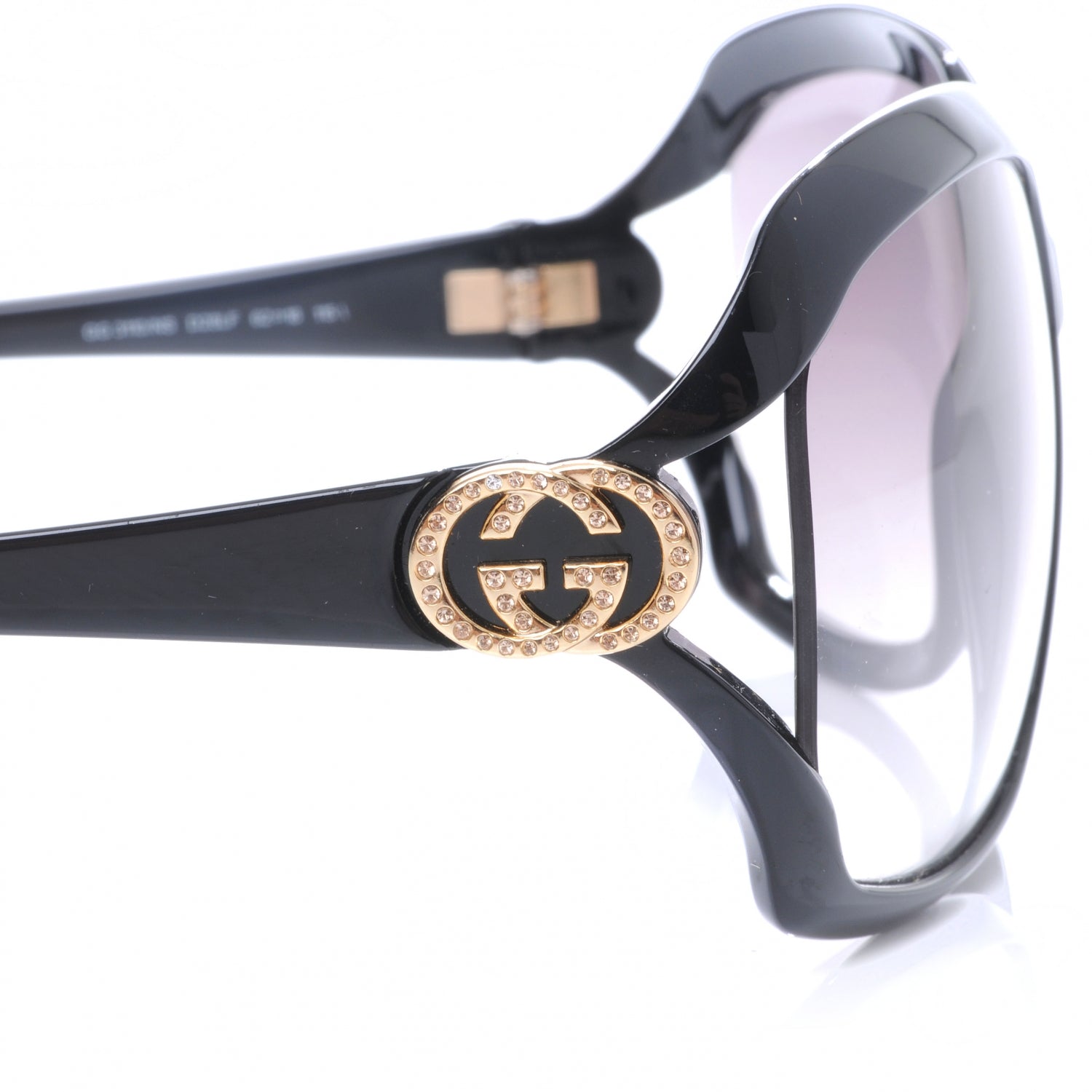 Gucci Crystal GG Sunglasses 3110 Black 4 of 4