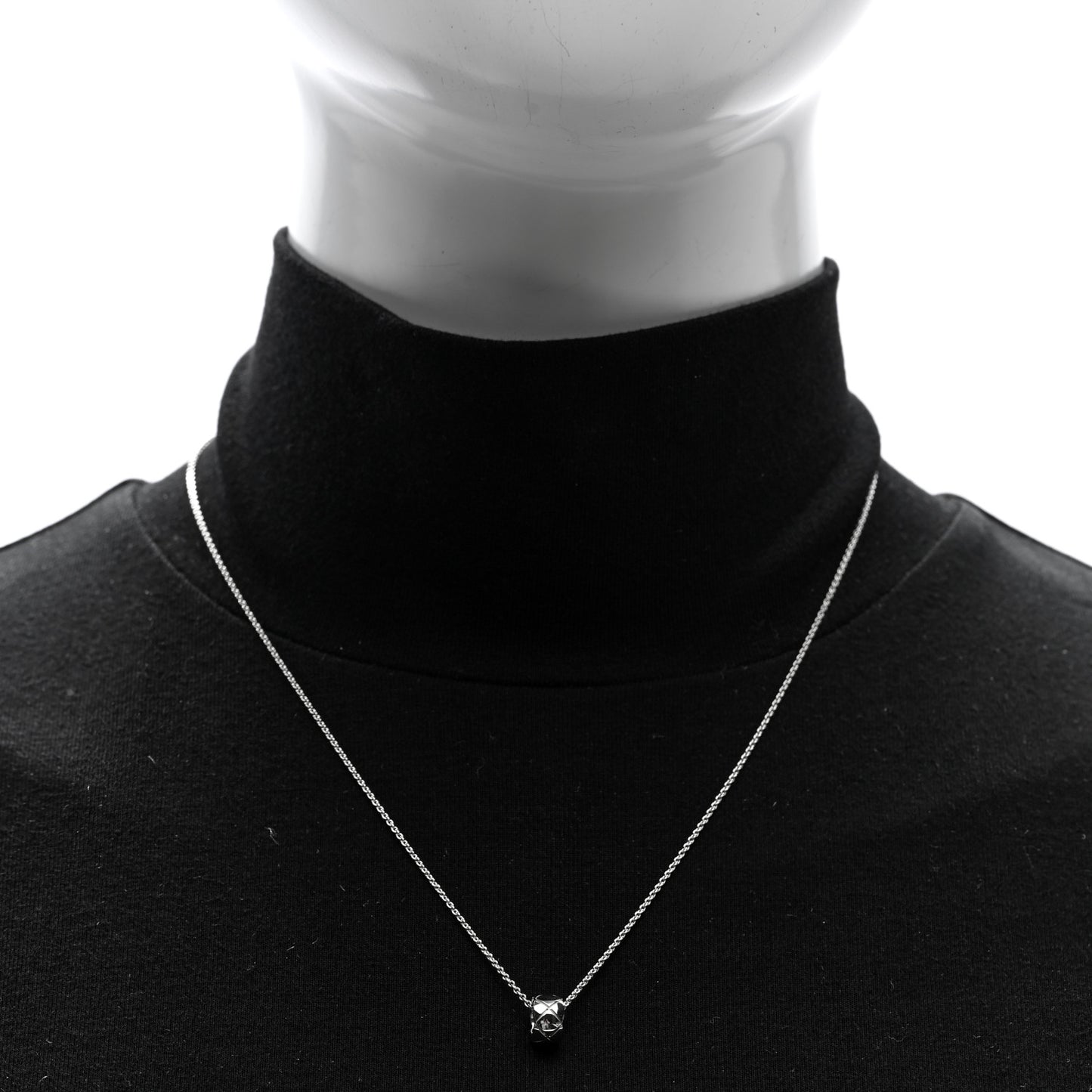 18K White Gold Coco Crush Pendant Necklace