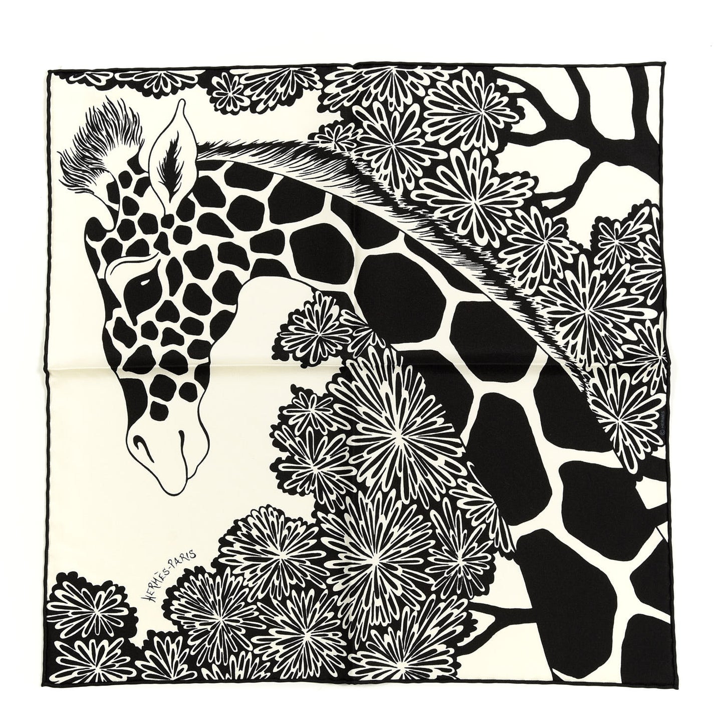 Silk The Three Graces Zoom Scarf 45 Blanc Casse Black