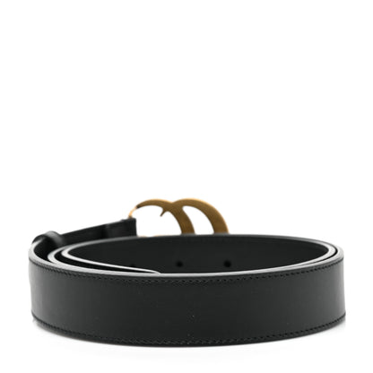 Gucci Calfskin Double G 30mm Belt 90 36 Black 2 of 4