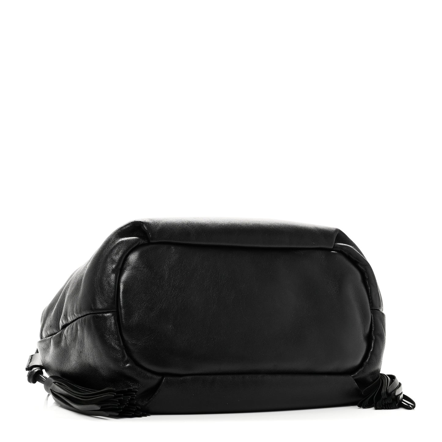 Nappa Drawstring Tote Black
