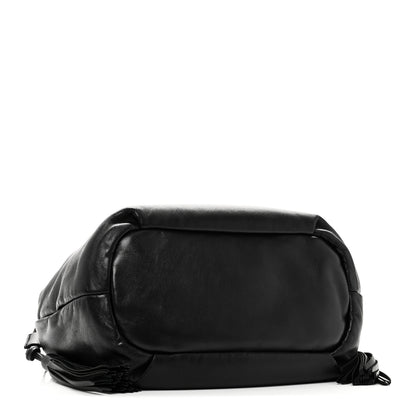 Prada Nappa Drawstring Tote Black 4 of 9