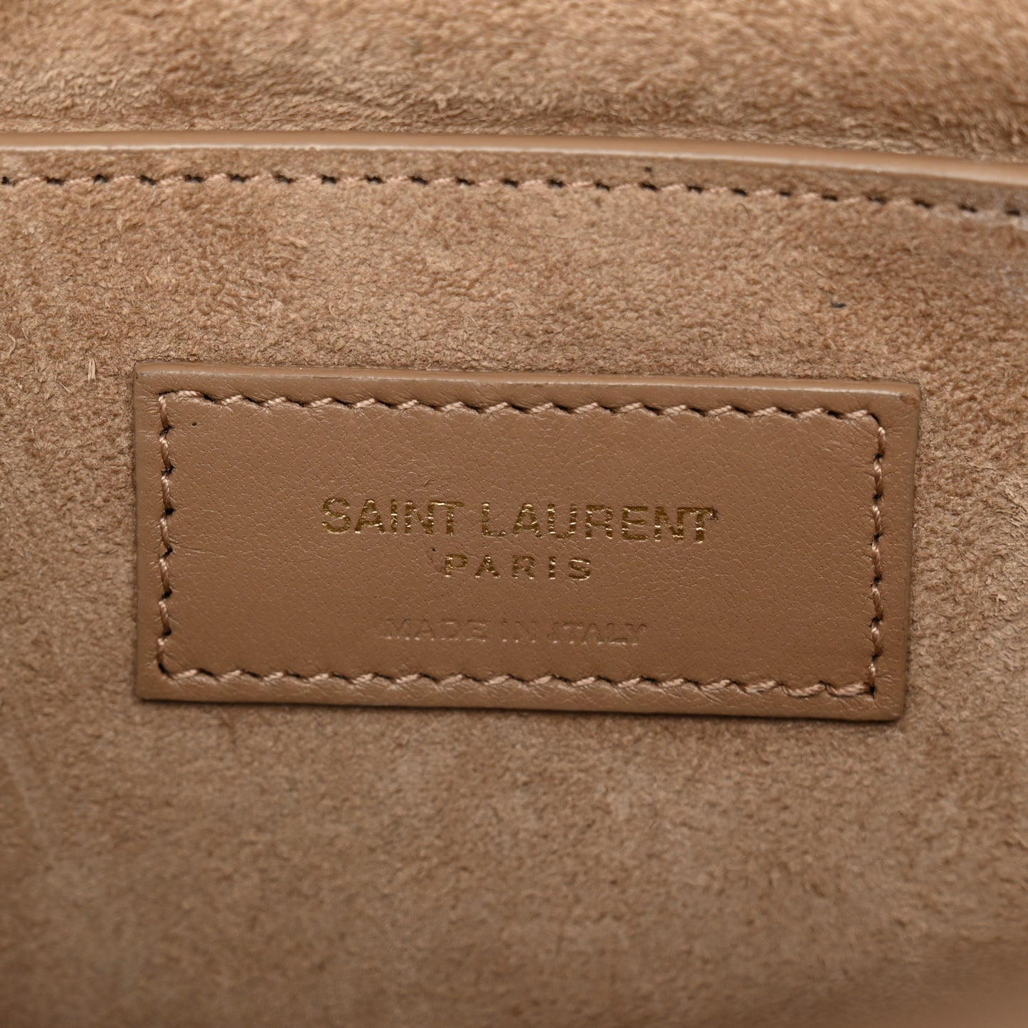Smooth Calfskin Medium Monogram Sunset Satchel  Natural Tan