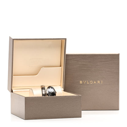 Bulgari Stainless Steel 18K Rose Gold 35mm Serpenti Tubogas Quartz Watch Black 5 of 5