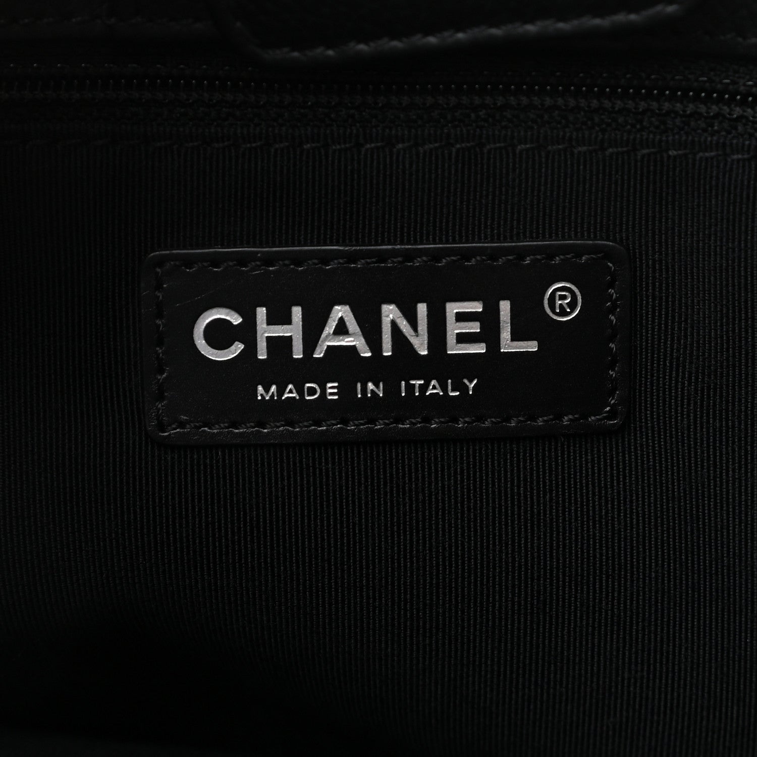 Chanel Calfskin Cerf Executive Shopper Tote Burgundy Black 5 of 9