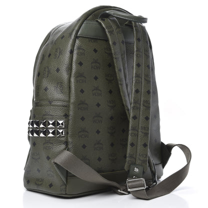 MCM Visetos Medium Side Studs Stark Backpack Rosin 2 of 9