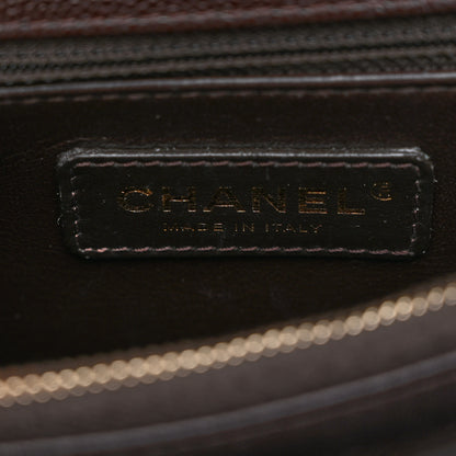 Chanel Caviar Quilted Small Coco Handle Flap Dark Brown 6 of 11