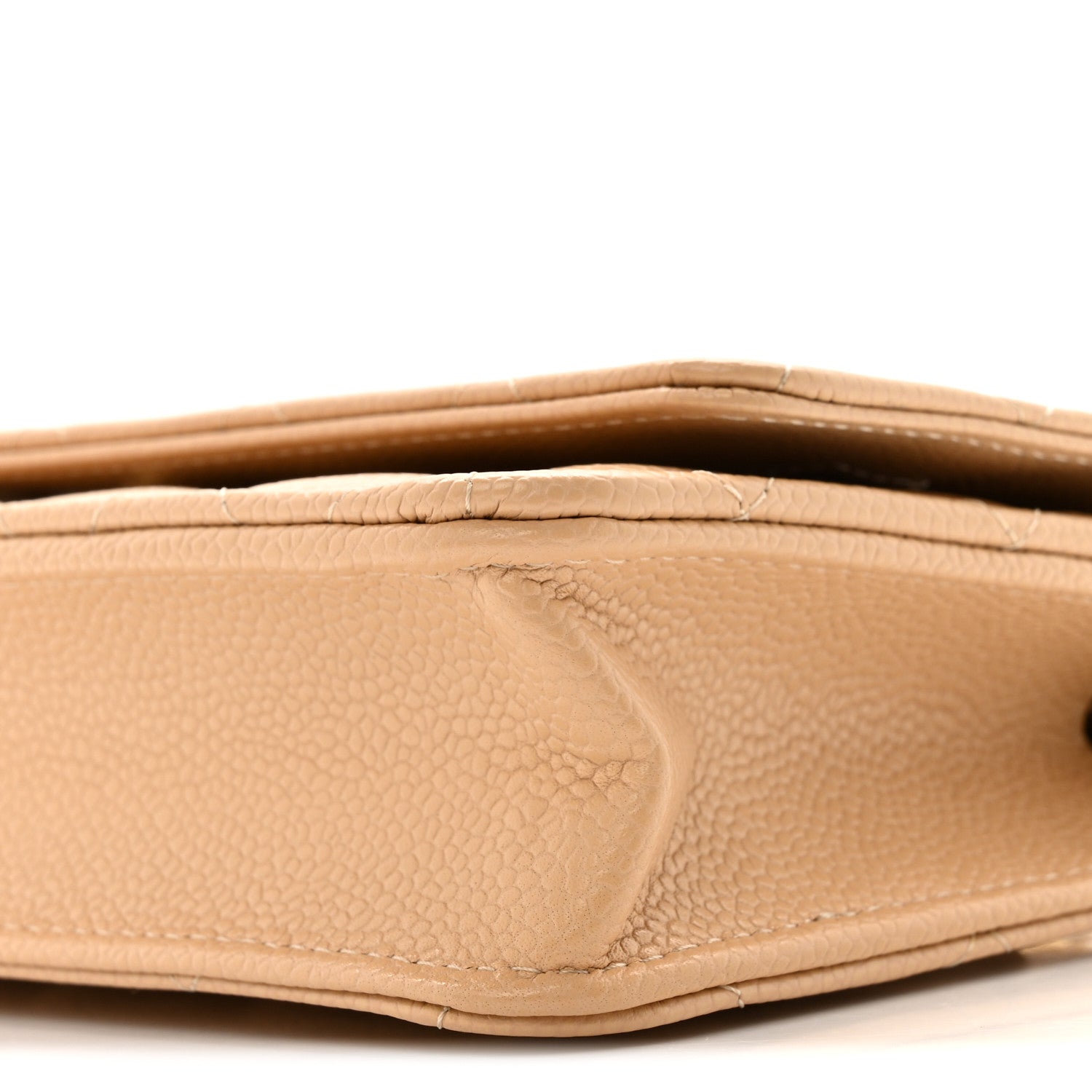 Chanel Caviar Quilted Wallet on Chain WOC Beige 11 of 14