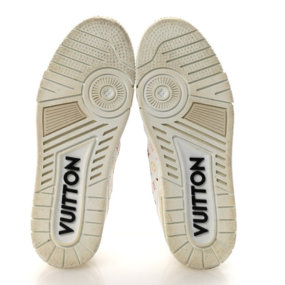 Louis Vuitton LV X TM Calfskin Monogram Multicolor Womens LV Trainer Sneakers 39 White 6 of 9