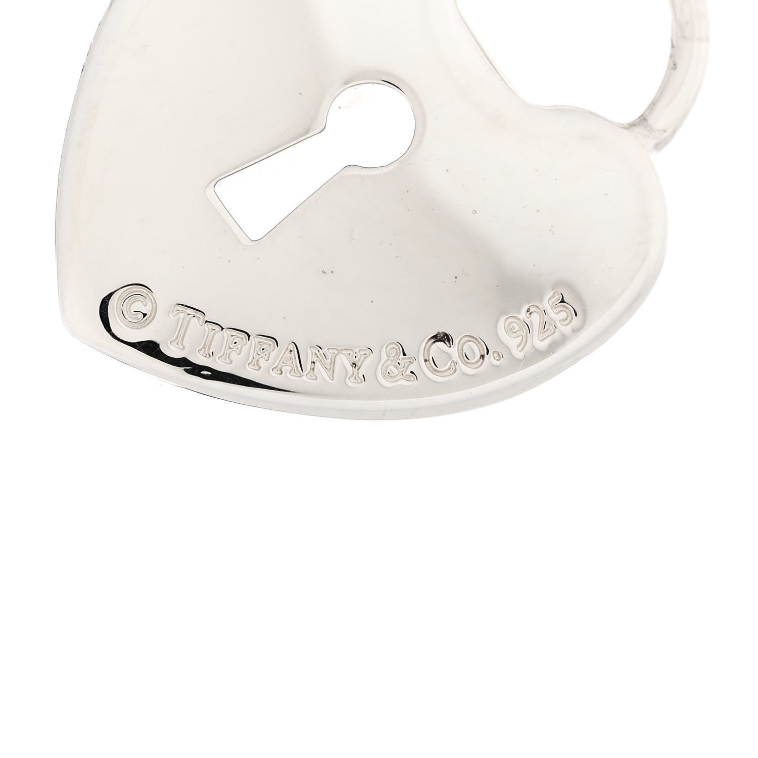 Tiffany Sterling Silver Heart Lock Charm 3 of 4
