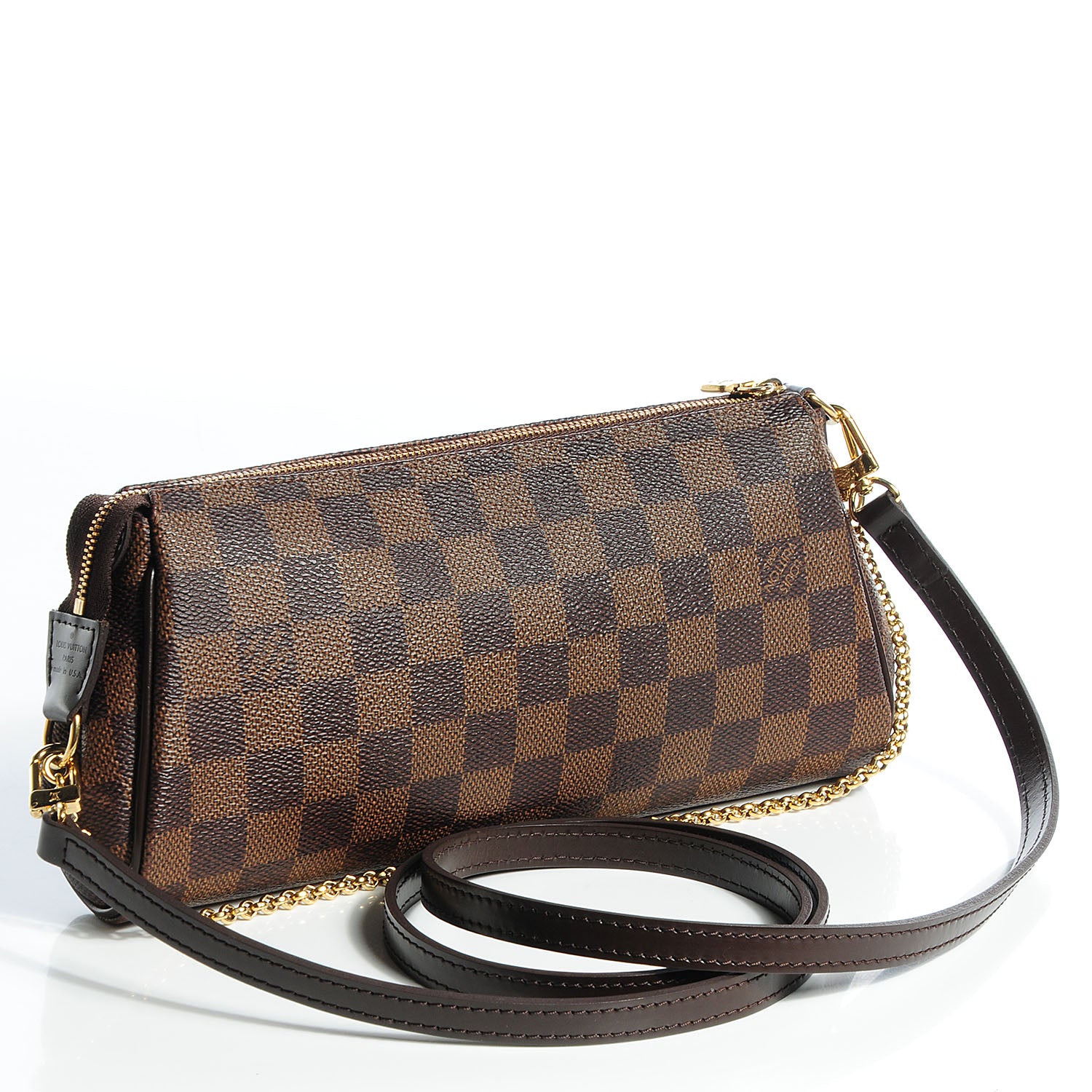 Louis Vuitton Damier Ebene Eva Clutch 3 of 8