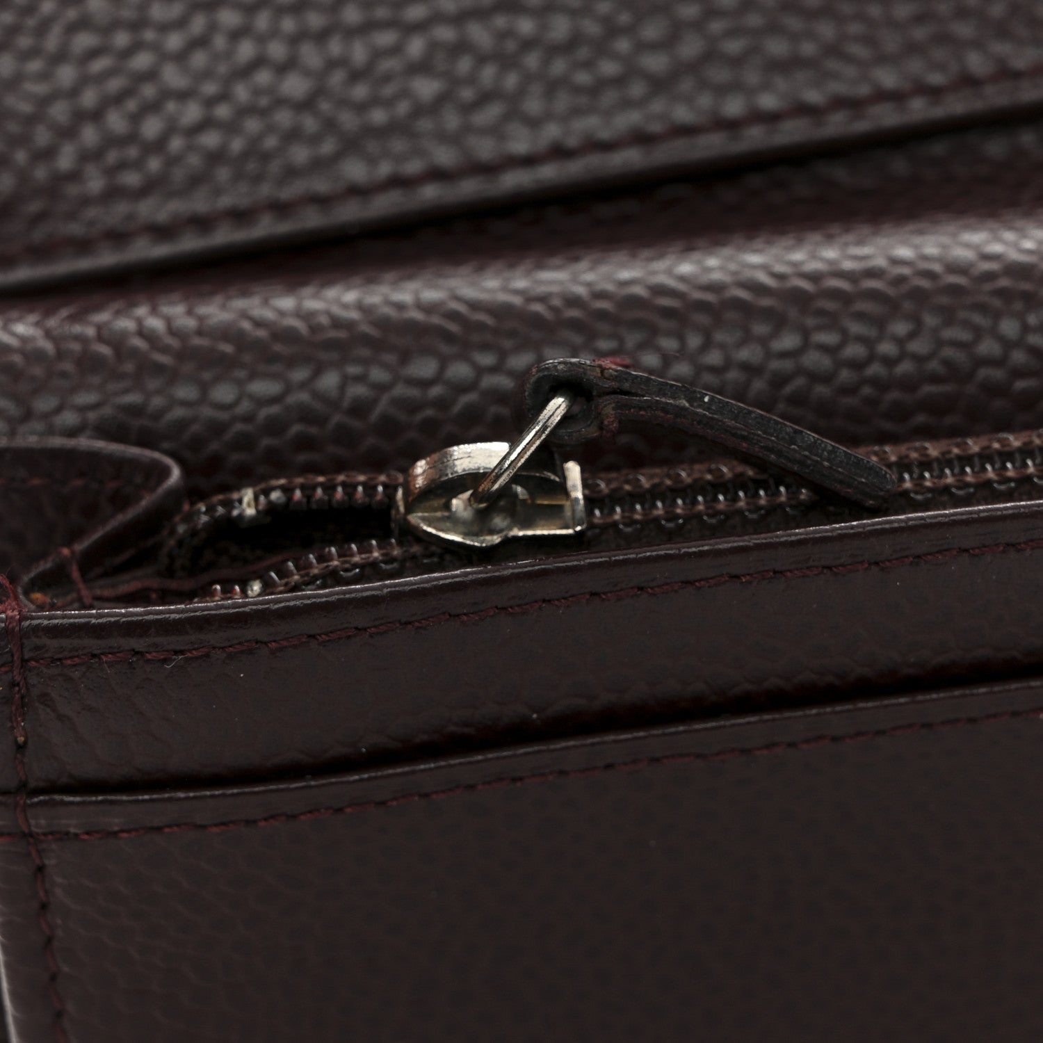 Chanel Caviar Timeless CC Yen Wallet Burgundy 18 of 18
