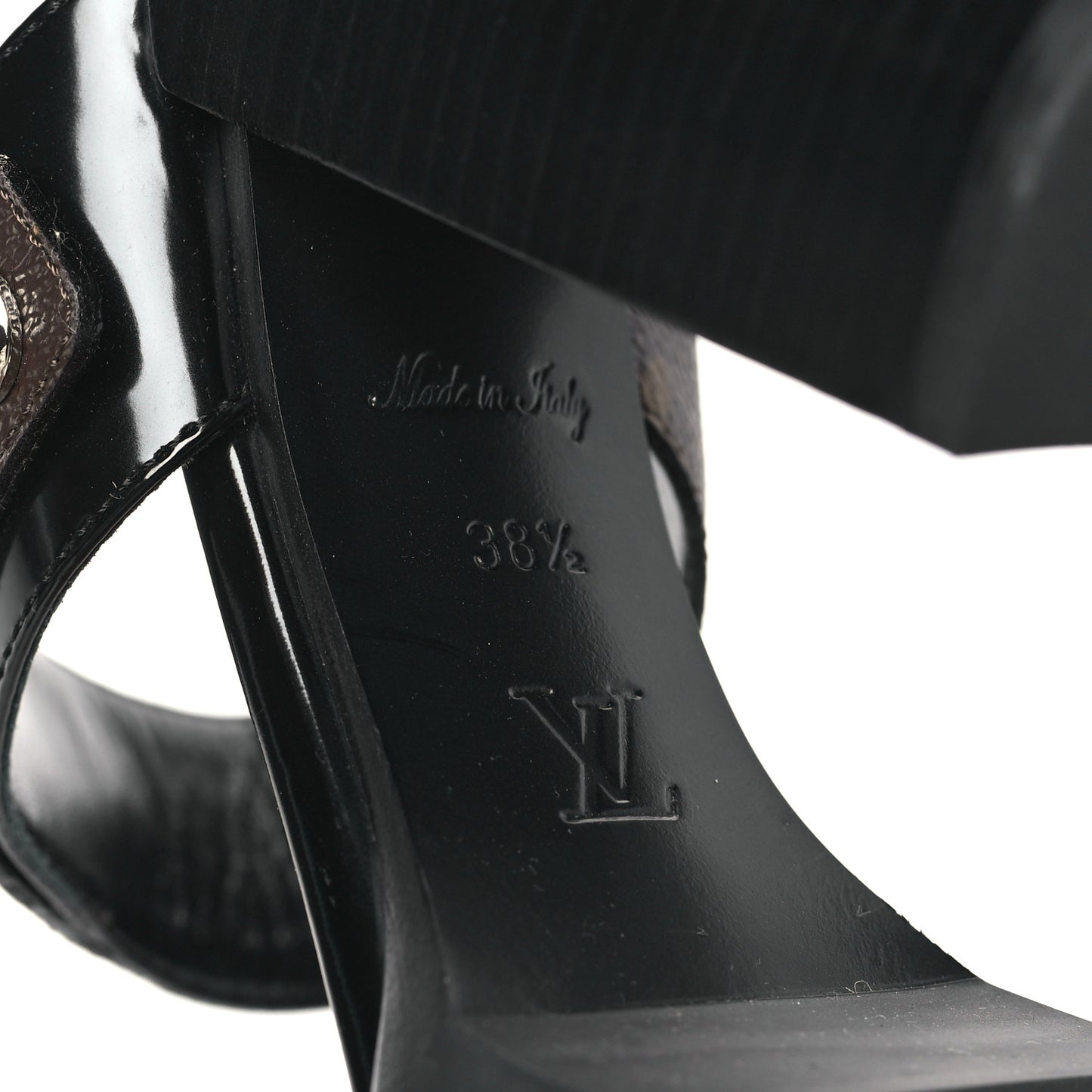 Monogram Star Trail Sandals 38.5 Black