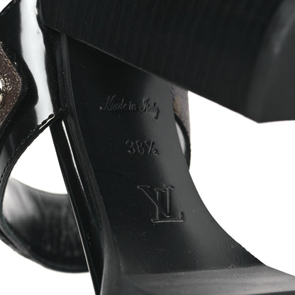 Louis Vuitton Monogram Star Trail Sandals 38.5 Black 6 of 8