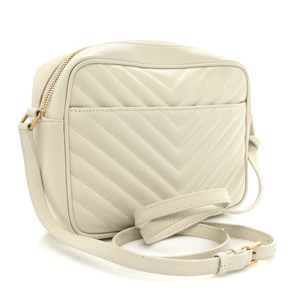 Saint Laurent Calfskin Matelasse Monogram Lou Camera Bag Crema Soft 3 of 15