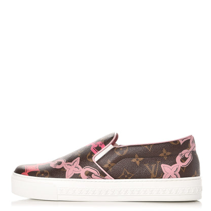 Louis Vuitton Monogram Bay Slip On Harbor Sneakers 39.5 Rose Ballerine Poppy 1 of 8