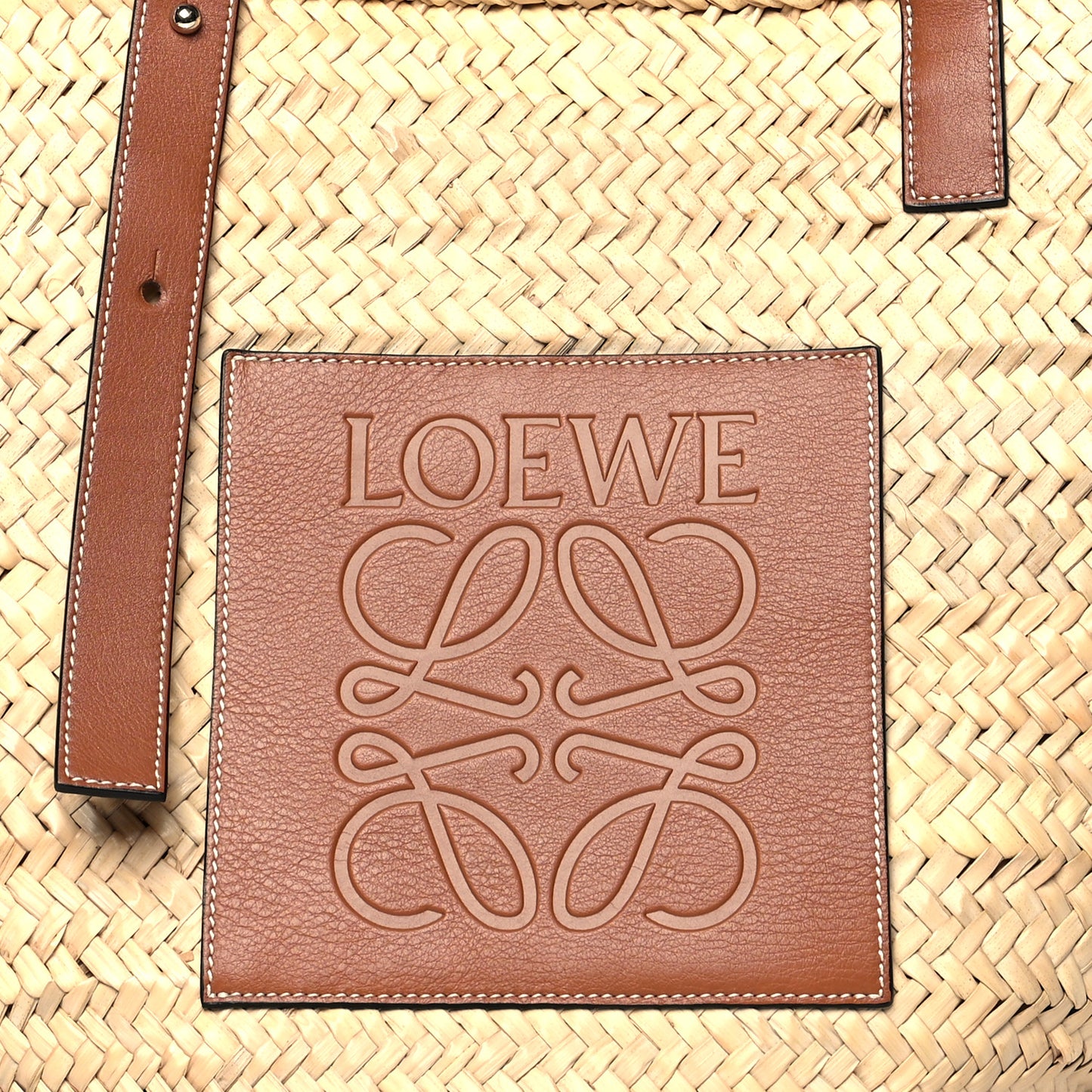 Raffia Large Basket Tote Bag Natural Tan