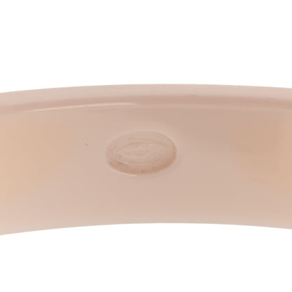 Chanel Resin Coco Bangle Bracelet White Black 4 of 4