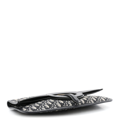 Christian Dior Oblique Fold Over Clutch Blue 4 of 7