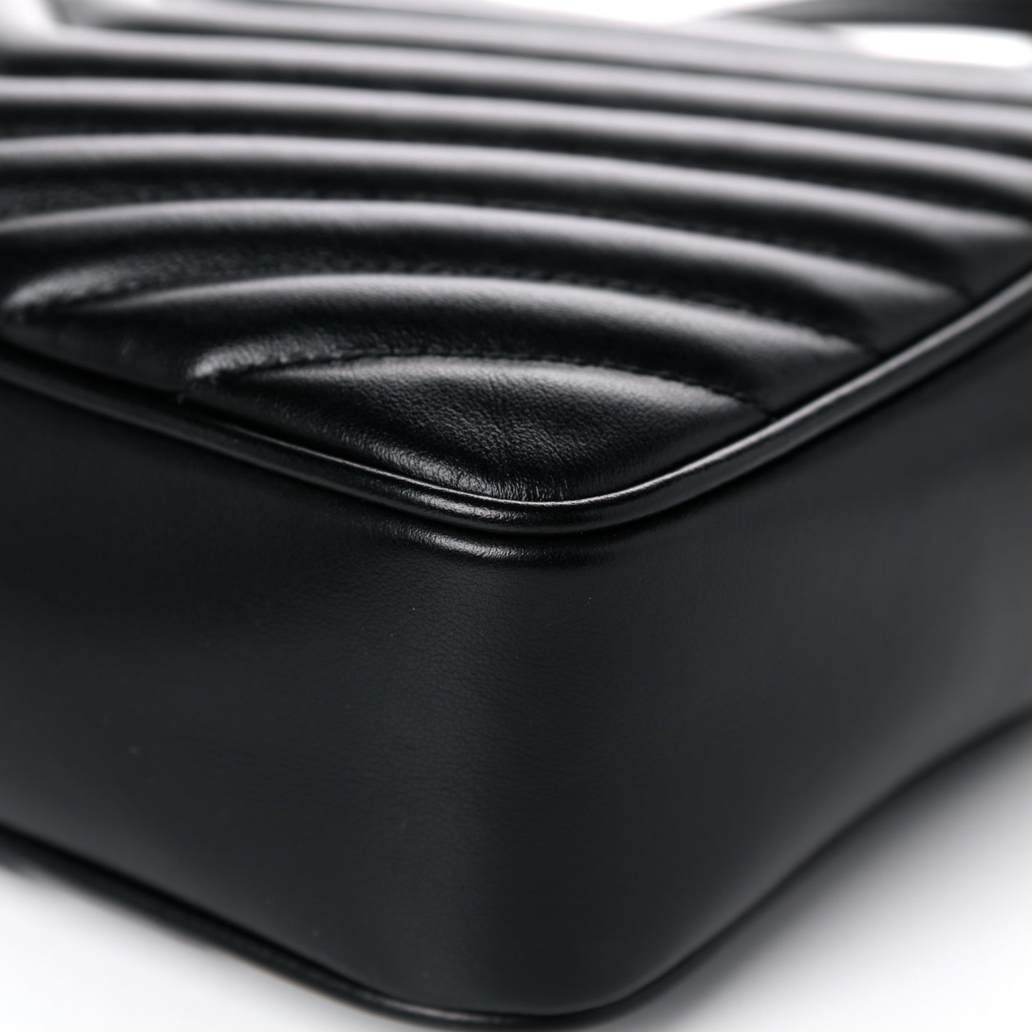 Calfskin Matelasse Monogram Lou Camera Bag Black