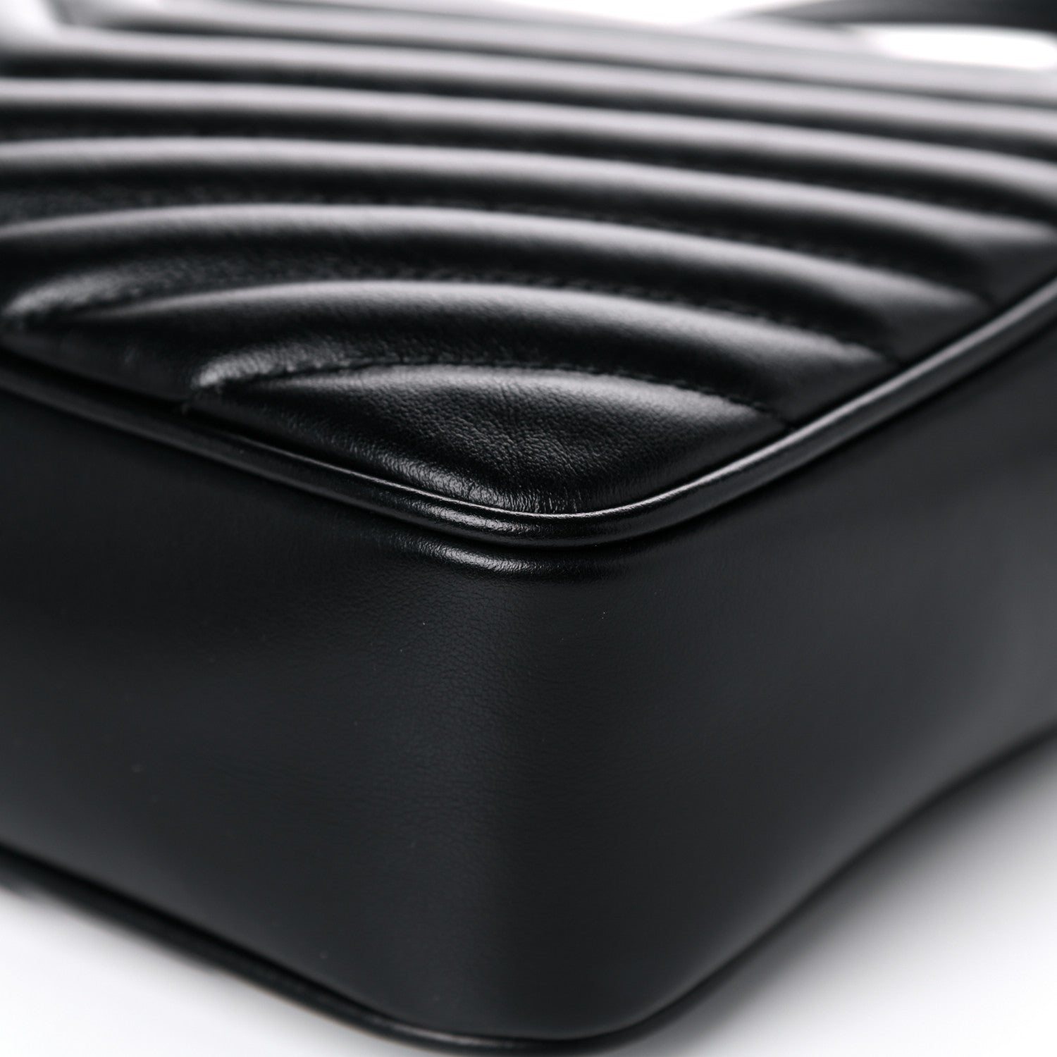 Saint Laurent Calfskin Matelasse Monogram Lou Camera Bag Black 11 of 12