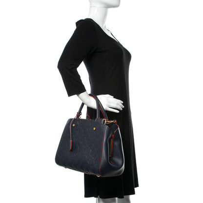 Louis Vuitton Empreinte Montaigne MM Marine Rouge 3 of 10