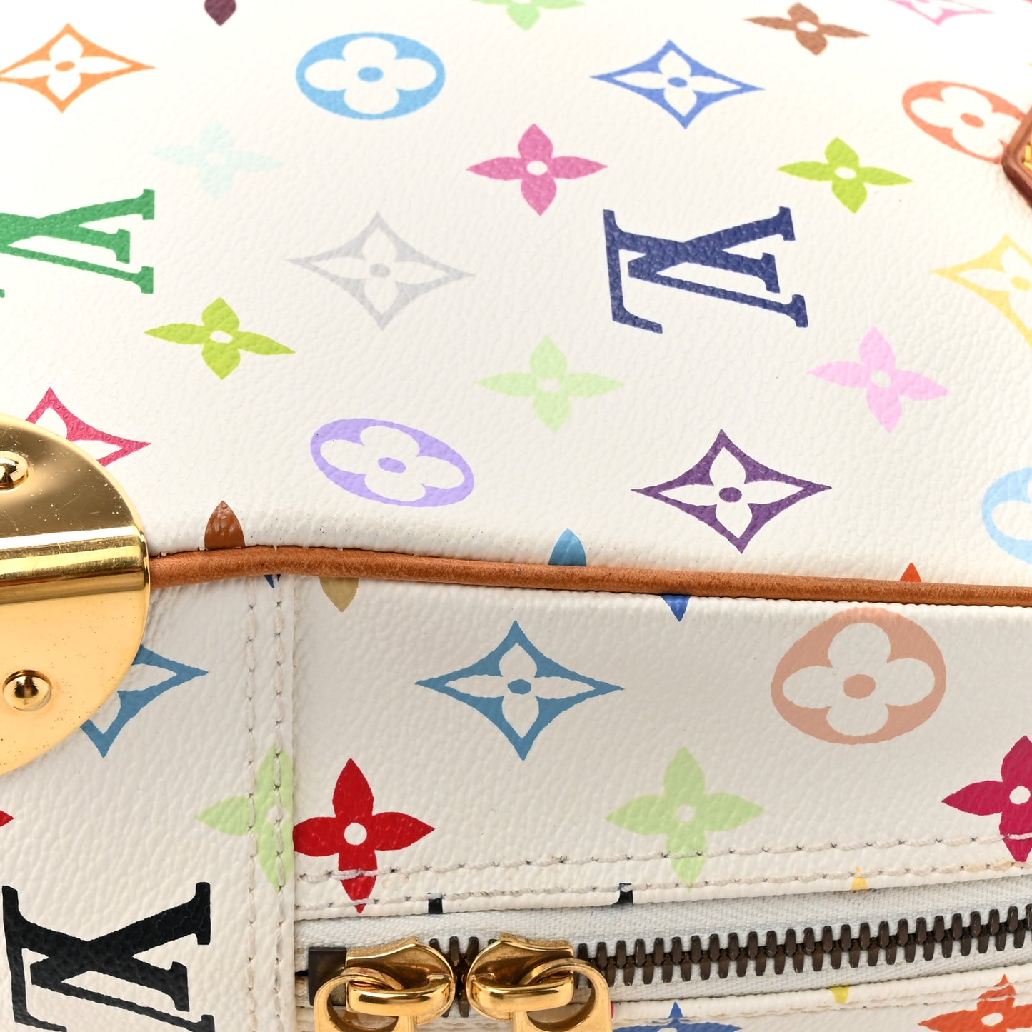Monogram Multicolor Trouville White