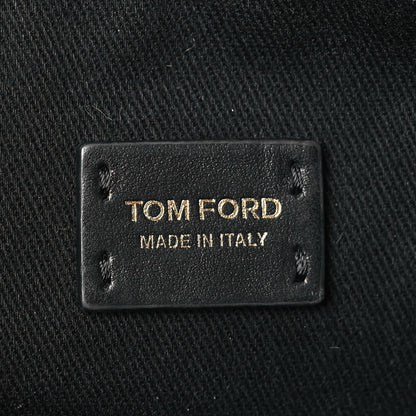 Tom Ford Calfskin Medium Avery Hobo Shoulder Bag Black 6 of 8