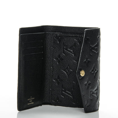 Louis Vuitton Empreinte Compact Curieuse Wallet Black 5 of 6
