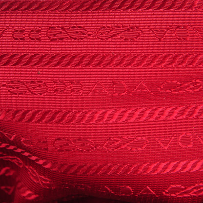 Prada Vernice Patent Dressy Gaufre Tote Rosso 7 of 9