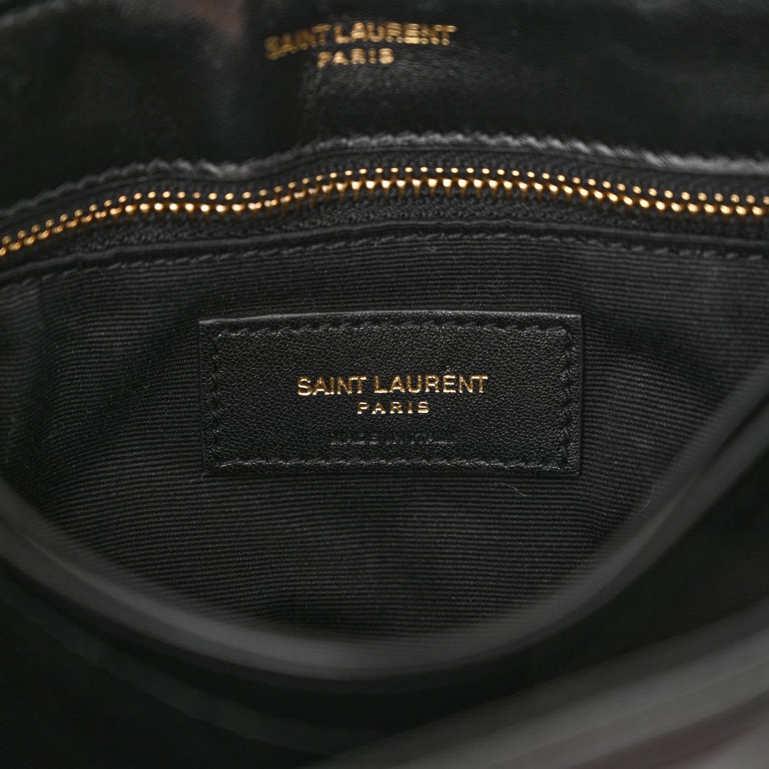 Saint Laurent Calfskin Y Quilted Monogram Toy Loulou Crossbody Bag Black 5 of 12