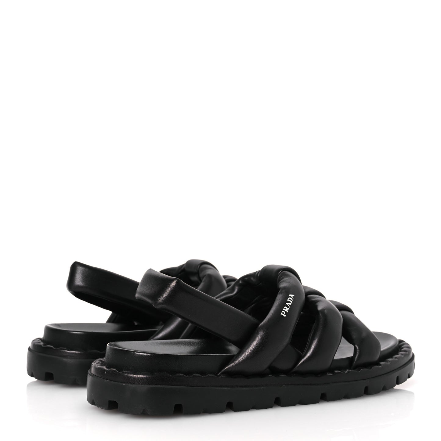 Nappa Padded Blow 20mm Slingback Sandals 40 Black