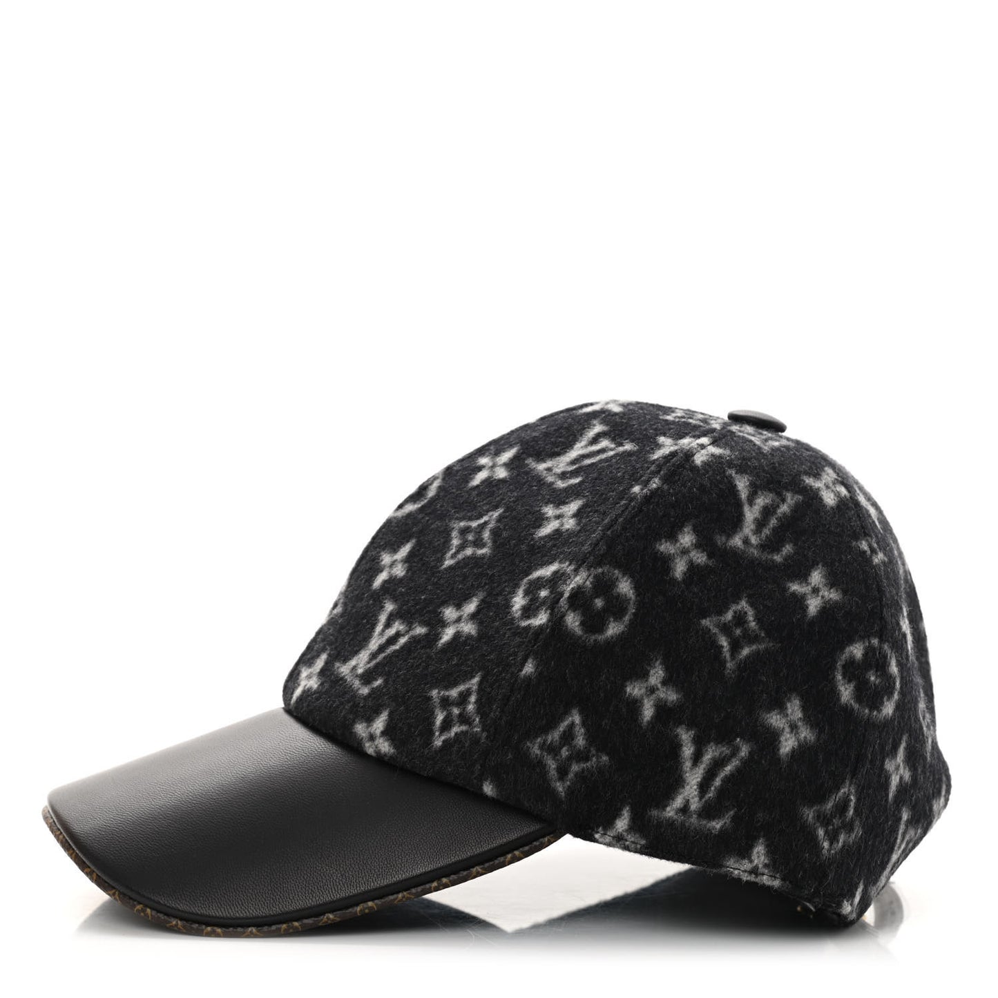 Wool Monogram Carry On Cap M Black