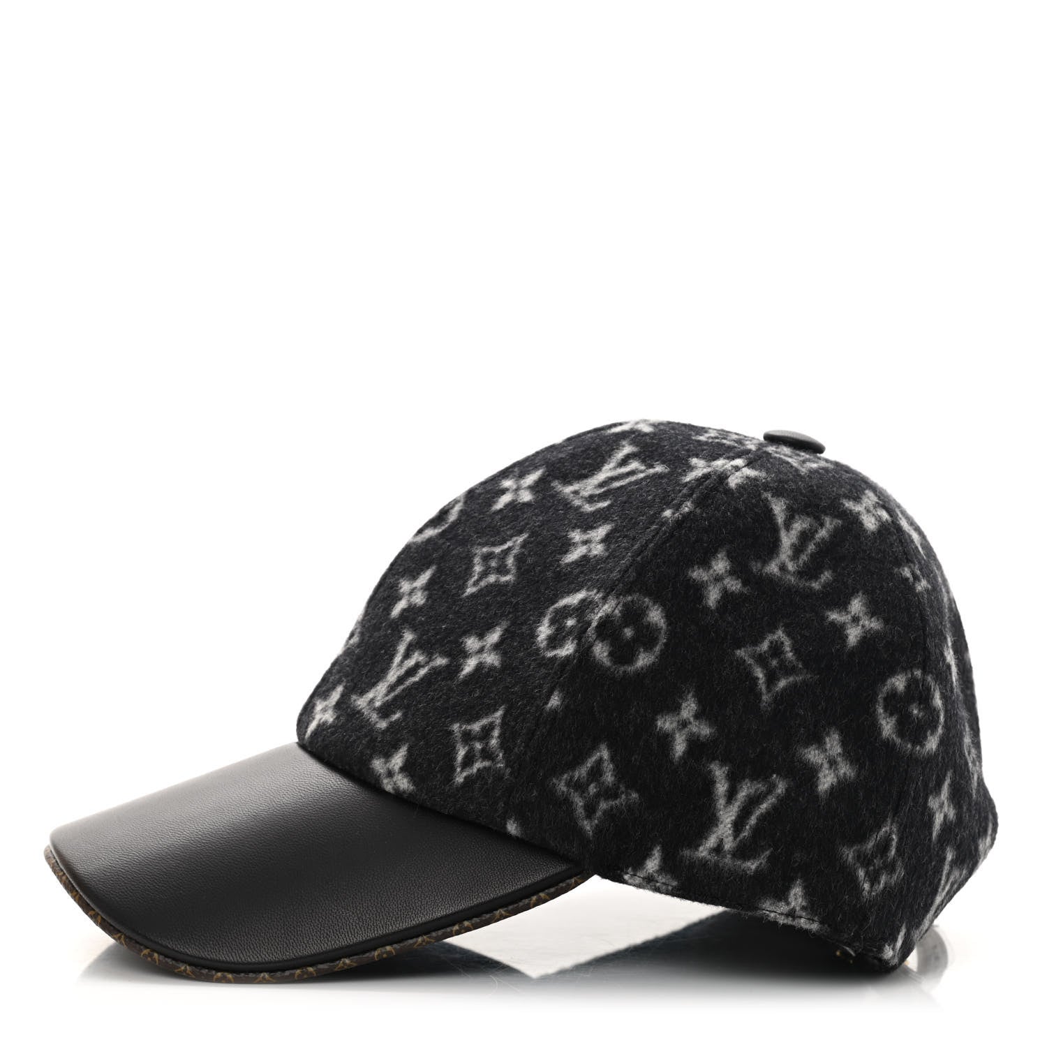 Louis Vuitton Wool Monogram Carry On Cap M Black 3 of 12