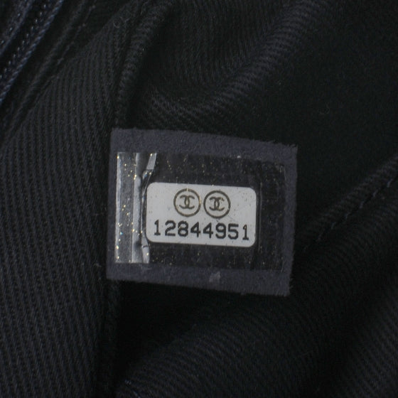 Caviar Half Moon Large Flap Navy