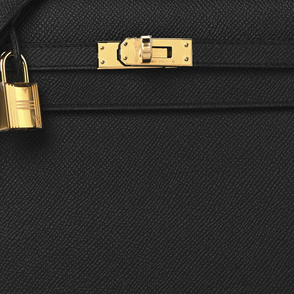 Hermes Epsom Kelly Sellier 25 Black 8 of 13