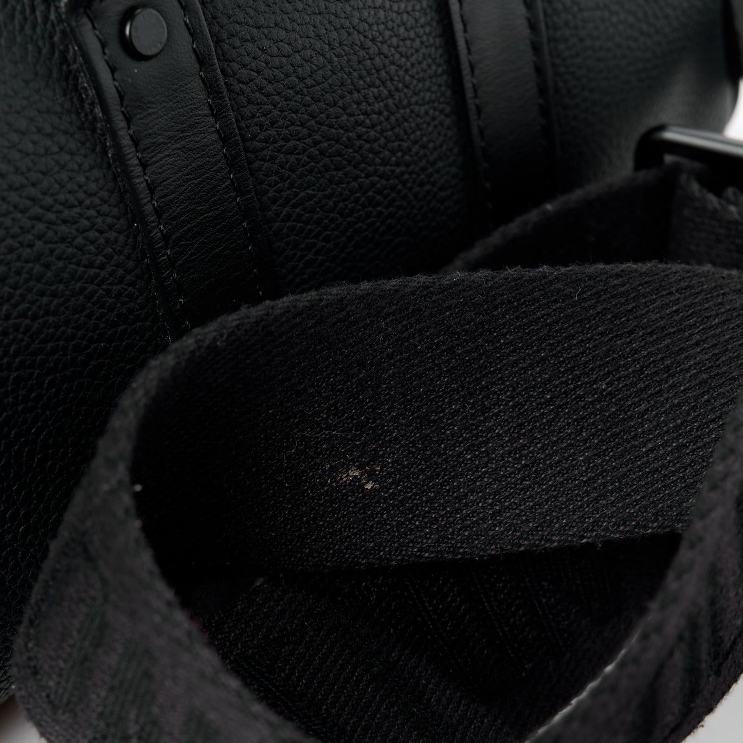 Grained Calfskin Aerogram Keepall XS Black
