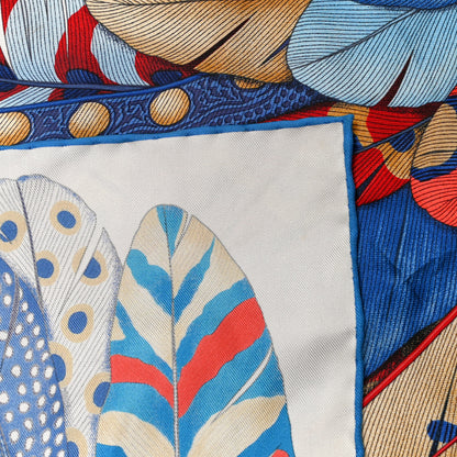 Hermes Silk Plumes En Fete Scarf 90 7 of 7