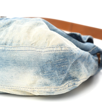 Fendi Denim Zucchino Baguette Blue 9 of 10
