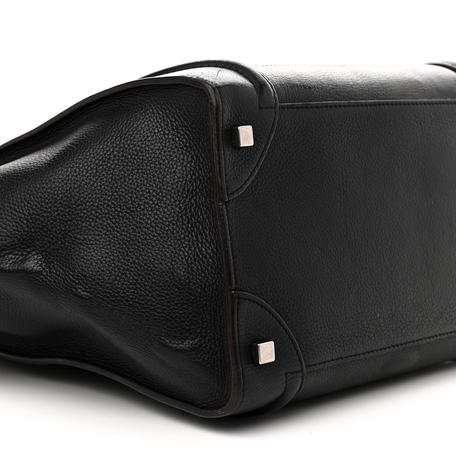 Celine Drummed Calfskin Mini Luggage Black 9 of 13