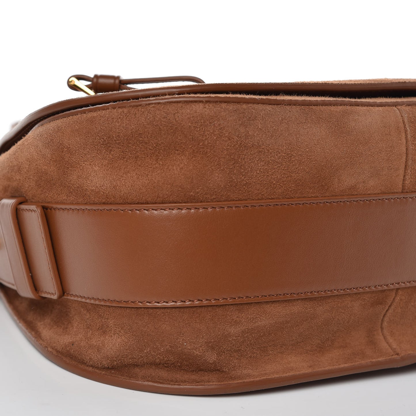 Suede Jennifer Saddle Bag Tobacco