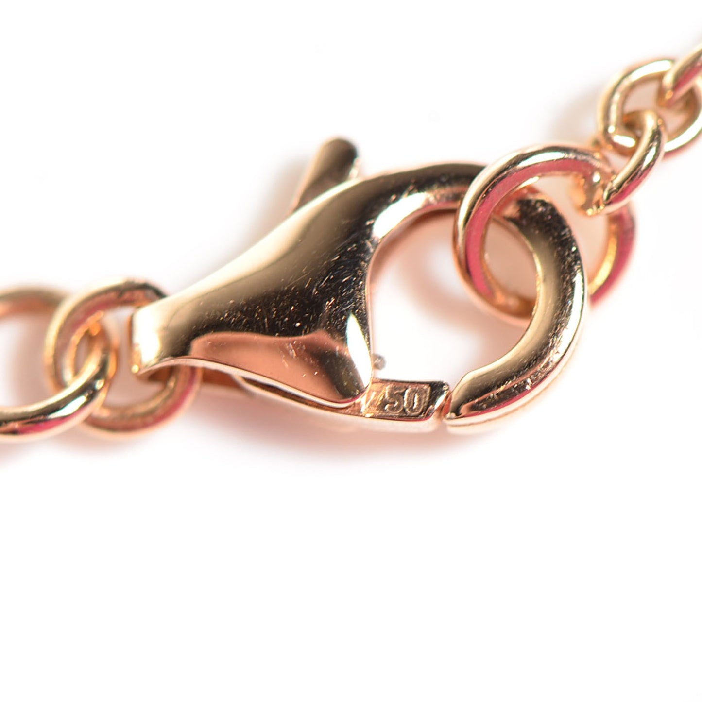 18K Pink Gold Interlocking LOVE Necklace