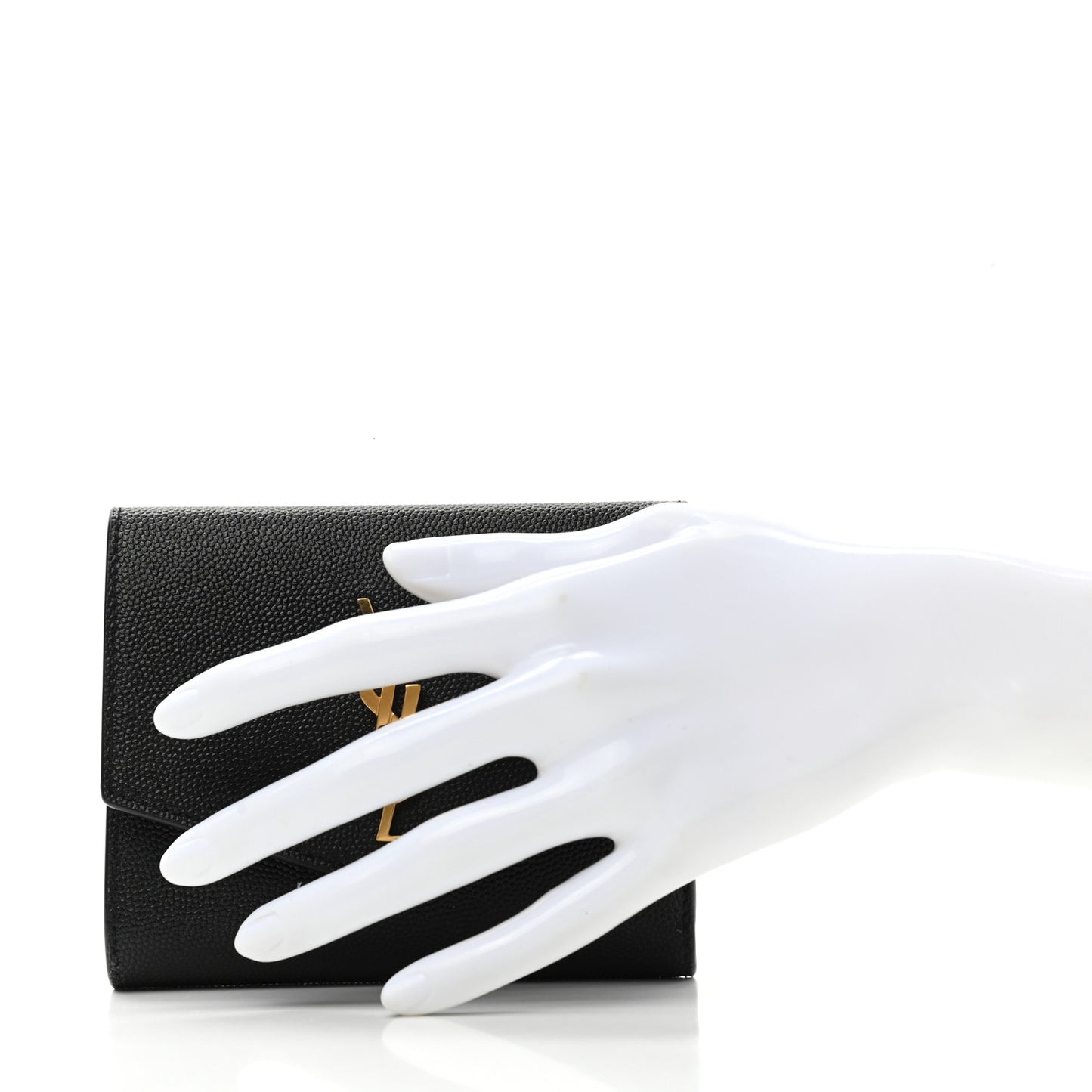 Grain De Poudre Monogram Bi-Fold Wallet Black