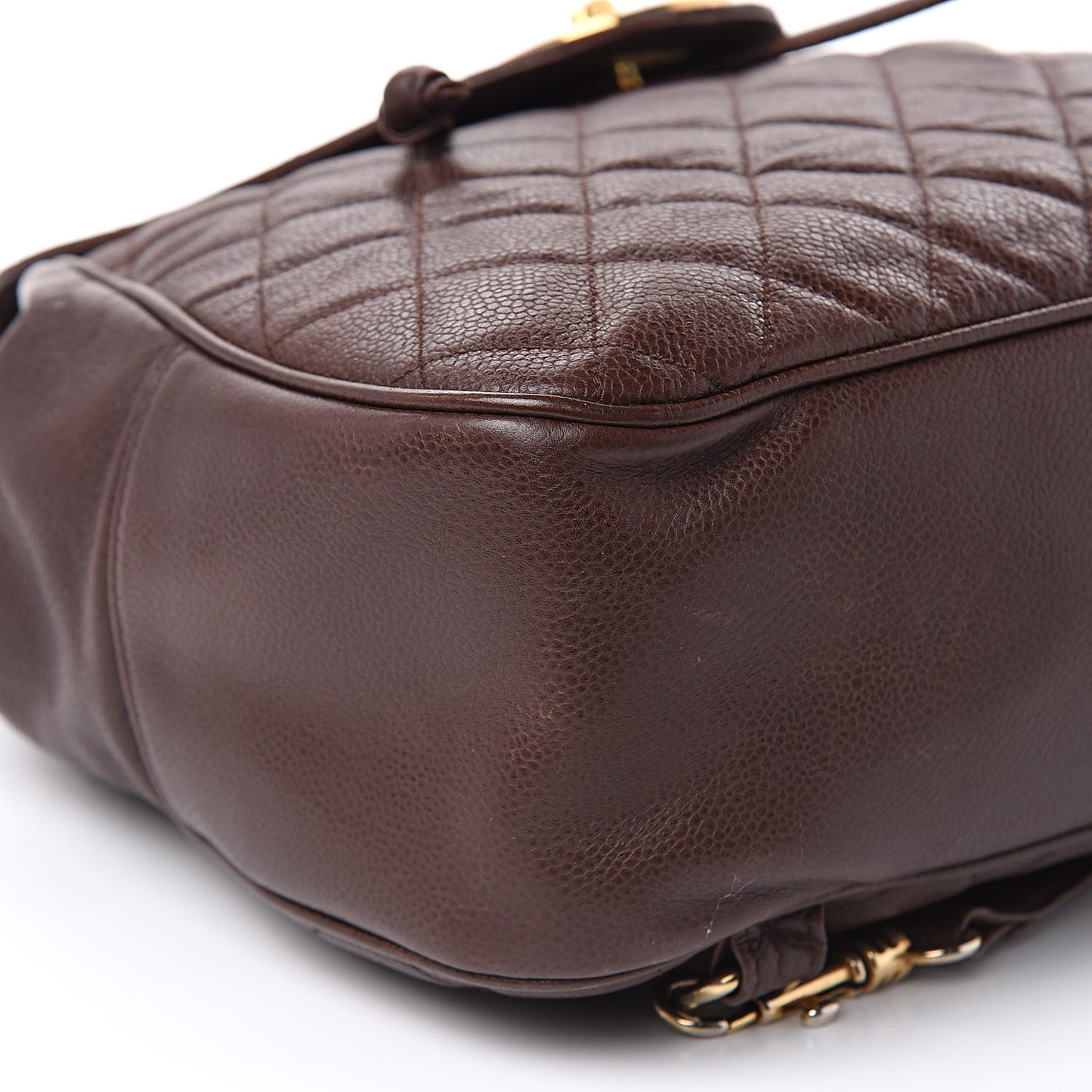 Caviar Quilted CC Backpack Brown