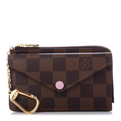 Louis Vuitton Damier Ebene Recto Verso Card Holder Rose Ballerine 3 of 7
