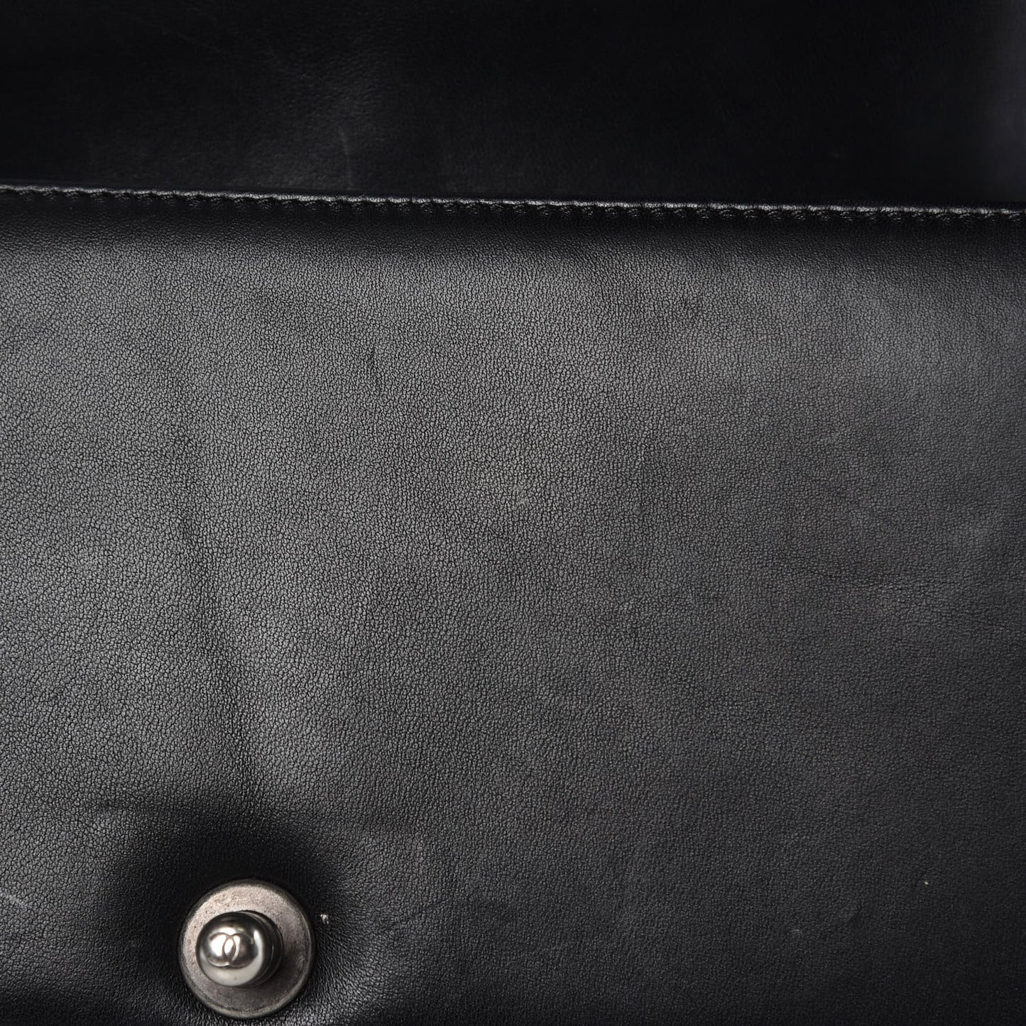 Lambskin Quilted Medium Boy Flap Black