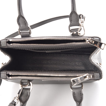 Prada Saffiano Mini Galleria Double Zip Tote Marmo 5 of 6