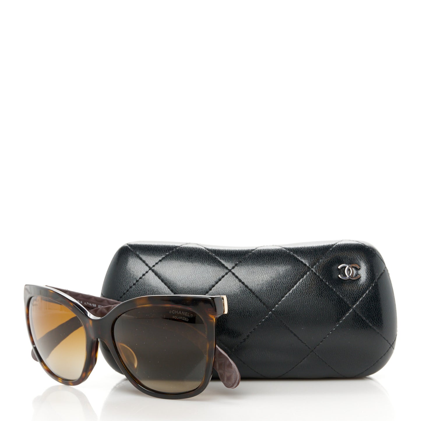 Acetate Quilted Polarized Butterfly CC Sunglasses 5288-Q Tortoise