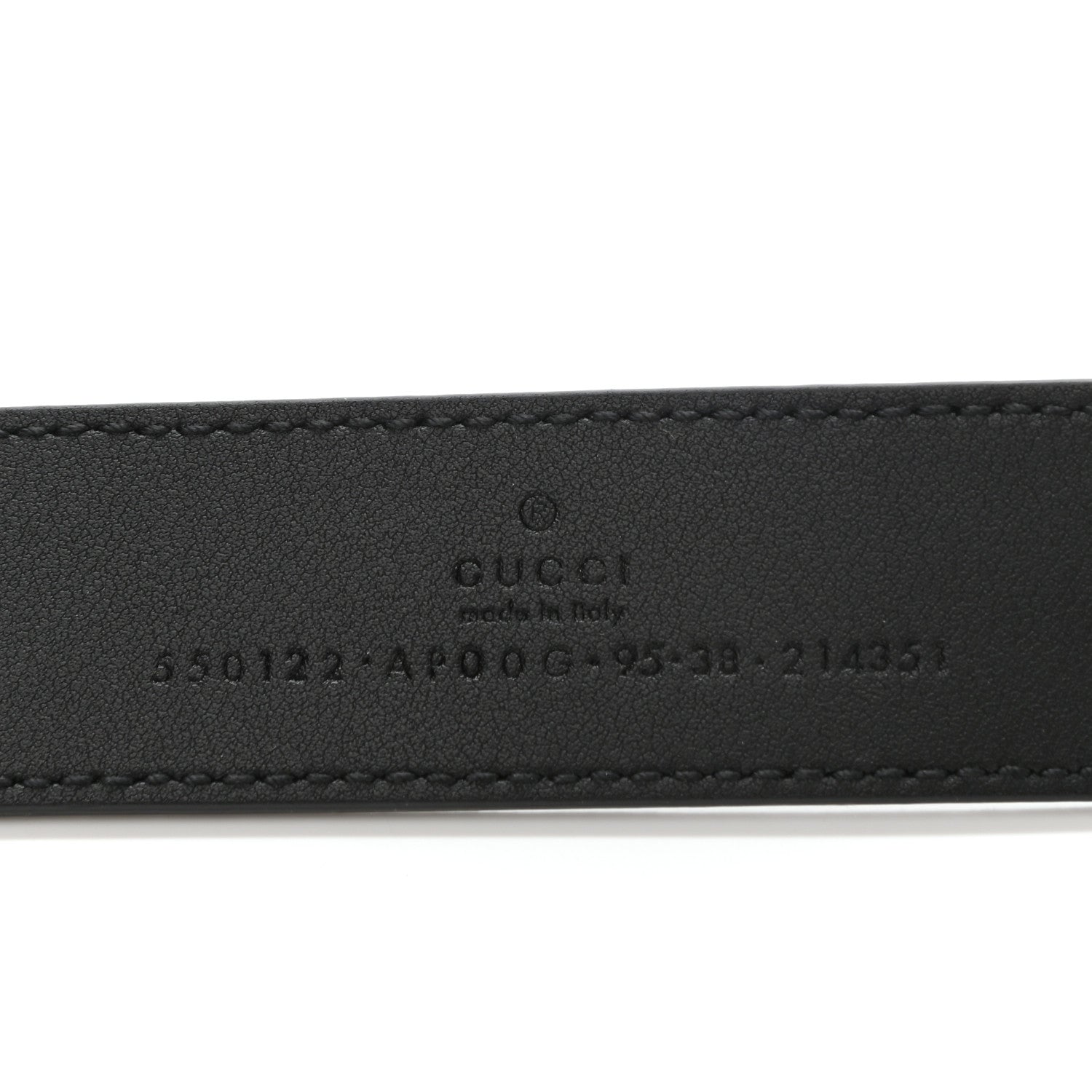 Gucci Calfskin Zumi 30mm Belt 95 38 Black 5 of 5