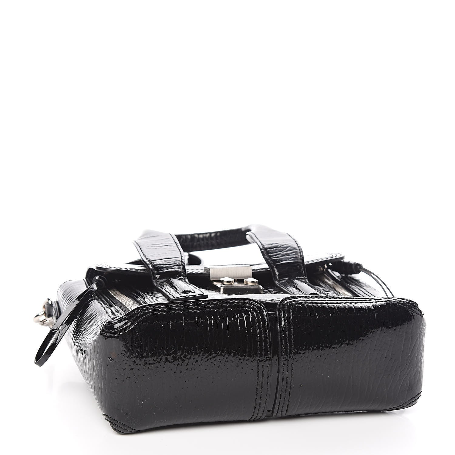 3.1 Phillip Lim 3.1 Textured Patent Mini Pashli Satchel Black 4 of 10
